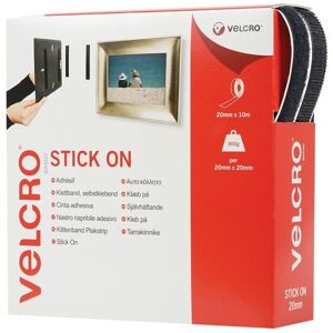 GHB Traders Limited VELCRO� Brand Stick On Tape 20mm x 10m Black VEL60220
