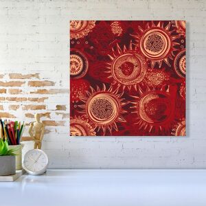 WRT Ltd Abstract Red Moon and Sun Canvas - Large 30" x 30" WRT Ltd Abstract Red Moon and Sun Canvas - Large 30" x 30"