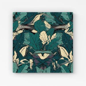 WRT Ltd Green Beige Tropical Leaves Canvas - Extra Large 40" x 40" WRT Ltd Green Beige Tropical Leaves Canvas - Extra Large 40" x 40"