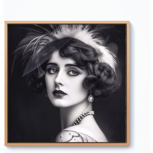 WRT Ltd Glamorous Edwardian Showgirl Framed Canvas - 10" x 10" - Pine WRT Ltd Glamorous Edwardian Showgirl Framed Canvas - 10" x 10" - Pine