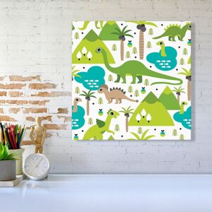 WRT Ltd Baby Dinosaur Print Canvas - Large 30" x 30" WRT Ltd Baby Dinosaur Print Canvas - Large 30" x 30"