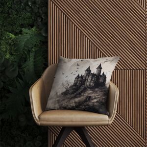 WRT Ltd A Realistic Ink Drawing Of A Haunted Castle Outdoor Cushion - 60cm x 60cm WRT Ltd A Realistic Ink Drawing Of A Haunted Castle Outdoor Cushion - 60cm x 60cm