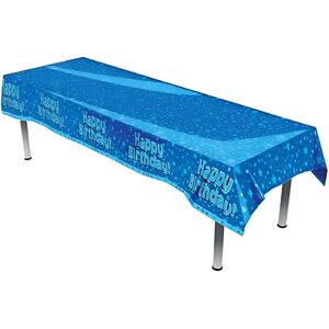Why Not Shop UK Ltd Oaktree Blue Happy Birthday Colourfast Plastic Table Cover 137Cm X 2.6M Why Not Shop UK Ltd Oaktree Blue Happy Birthday Colourfast Plastic Table Cover 137Cm X 2.6M
