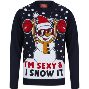 XS-Stock.com Ltd Mens Weightlifting Snowman Sexy & I Snow It Christmas Jumper - Ink - XXL XS-Stock.com Ltd Mens Weightlifting Snowman Sexy & I Snow It Christmas Jumper - Ink - XXL