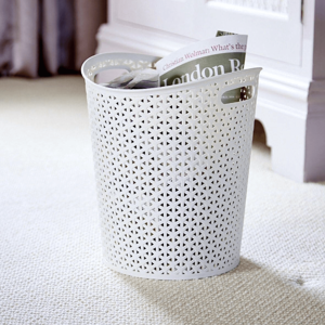 XS-Stock.com Ltd Curver My Style Round Waste Paper Basket Office Bin 13L Light Grey XS-Stock.com Ltd Curver My Style Round Waste Paper Basket Office Bin 13L Light Grey