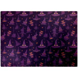 WRT Ltd Witch Hats And Broomsticks Glass Chopping Board WRT Ltd Witch Hats And Broomsticks Glass Chopping Board