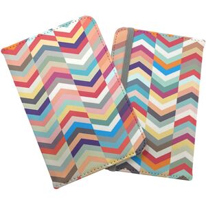 WRT Ltd Geometric Multi Colored Chevron Pattern Passport Cover WRT Ltd Geometric Multi Colored Chevron Pattern Passport Cover