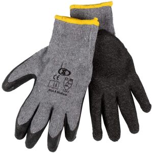 XS-Stock.com Ltd 12 Pairs Workwear DIY Builders Gardening Latex Rubber Coated Work Gloves - Black - Medium (Size 8) XS-Stock.com Ltd 12 Pairs Workwear DIY Builders Gardening Latex Rubber Coated Work Gloves - Black - Medium (Size 8)