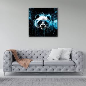 WRT Ltd Blue Splashart Panda Face Canvas - Small 10" x 10" WRT Ltd Blue Splashart Panda Face Canvas - Small 10" x 10"