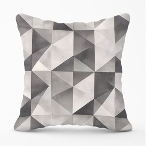 WRT Ltd Dove Grey Geometric Pattern Cushions - 33cm x 48cm WRT Ltd Dove Grey Geometric Pattern Cushions - 33cm x 48cm