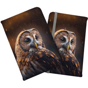 WRT Ltd Tawny Owl Face Splashart Dark Background Passport Cover WRT Ltd Tawny Owl Face Splashart Dark Background Passport Cover