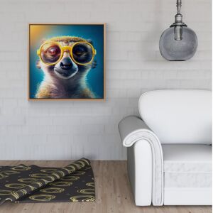 WRT Ltd Meerkat Splashart Framed Canvas - 30" x 30" - Pine WRT Ltd Meerkat Splashart Framed Canvas - 30" x 30" - Pine