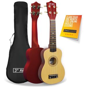NORMANS (BURTON UPON TRENT) LIMITED 3rd Avenue Soprano Ukulele with Bag - Natural NORMANS (BURTON UPON TRENT) LIMITED 3rd Avenue Soprano Ukulele with Bag - Natural