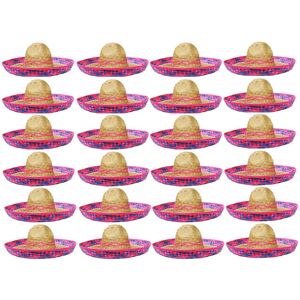 I Love Fancy Dress Mexican Sombrero (Party-Packs) - Pink - Pack of 24 I Love Fancy Dress Mexican Sombrero (Party-Packs) - Pink - Pack of 24