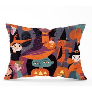WRT Ltd A Vibrant Illustration Of Witches And Pumpkin Cushions - 33cm x 48cm WRT Ltd A Vibrant Illustration Of Witches And Pumpkin Cushions - 33cm x 48cm