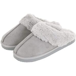 XS-Stock.com Ltd Womens Mule Slippers Luxury Microsuede Faux Fur Non-Slip - Grey - 8 XS-Stock.com Ltd Womens Mule Slippers Luxury Microsuede Faux Fur Non-Slip - Grey - 8