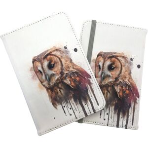 WRT Ltd Tawny Owl Face Splashart Light Background Passport Cover WRT Ltd Tawny Owl Face Splashart Light Background Passport Cover