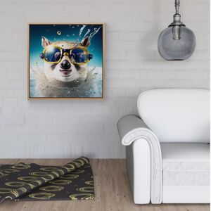 WRT Ltd Dormouse Splashart Framed Canvas - 40" x 40" - Pine WRT Ltd Dormouse Splashart Framed Canvas - 40" x 40" - Pine