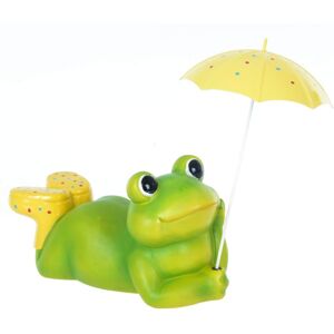 XS-Stock.com Ltd Frog With Umbrella Garden Ornament Novelty Outdoor 32cm - Yellow XS-Stock.com Ltd Frog With Umbrella Garden Ornament Novelty Outdoor 32cm - Yellow