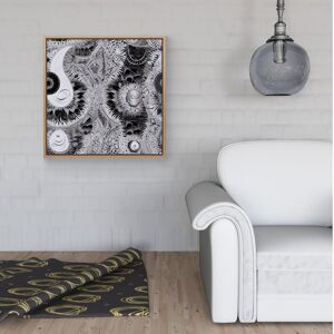 WRT Ltd Abstract Moon and Sun Framed Canvas - 16" x 16" - Pine WRT Ltd Abstract Moon and Sun Framed Canvas - 16" x 16" - Pine