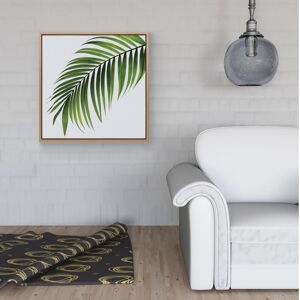 WRT Ltd Single Palm Leaf Framed Canvas - 16" x 16" - Pine WRT Ltd Single Palm Leaf Framed Canvas - 16" x 16" - Pine