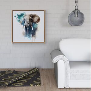 WRT Ltd Majestic Elephant Splashart Framed Canvas - 30" x 30" - Pine WRT Ltd Majestic Elephant Splashart Framed Canvas - 30" x 30" - Pine