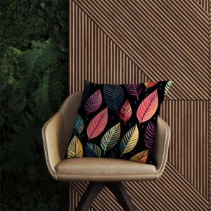 WRT Ltd Colourful Leaves Pattern Outdoor Cushion - 60cm x 60cm WRT Ltd Colourful Leaves Pattern Outdoor Cushion - 60cm x 60cm