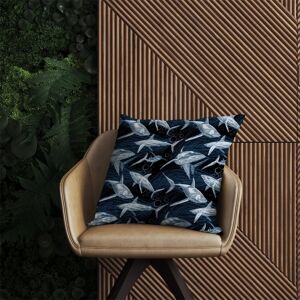 WRT Ltd Hand Drawn Shark Pattern Outdoor Cushion - 60cm x 60cm WRT Ltd Hand Drawn Shark Pattern Outdoor Cushion - 60cm x 60cm
