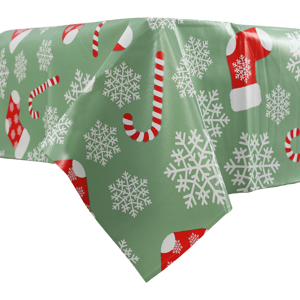 XS-Stock.com Ltd Christmas Tablecloth PVC Wipe Clean Xmas Table Cover - Stockings & Candy Canes XS-Stock.com Ltd Christmas Tablecloth PVC Wipe Clean Xmas Table Cover - Stockings & Candy Canes