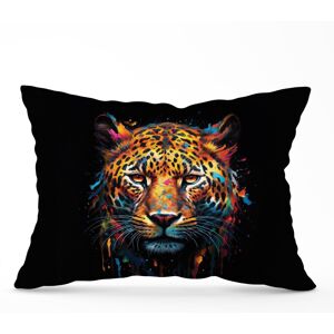WRT Ltd Splashart Leopard Face Cushions - 33cm x 48cm WRT Ltd Splashart Leopard Face Cushions - 33cm x 48cm