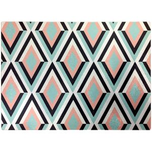 WRT Ltd Zig Zag Abstract Pattern Glass Chopping Board WRT Ltd Zig Zag Abstract Pattern Glass Chopping Board