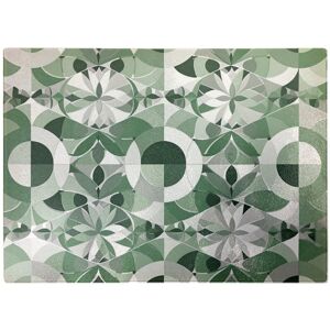 WRT Ltd Geometric Pastel Green Glass Chopping Board WRT Ltd Geometric Pastel Green Glass Chopping Board