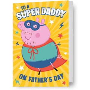 Danilo Promotions Ltd Peppa Pig 'Super Daddy' Father's Day Card Danilo Promotions Ltd Peppa Pig 'Super Daddy' Father's Day Card