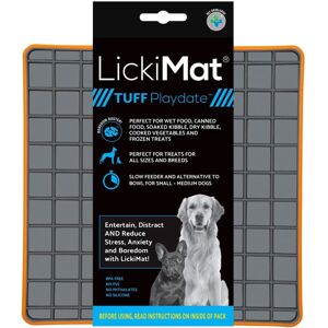 Real Pet Store LickiMat Dog Lick Mats Slow Feeders Tuff Playdate 4 Colours - Orange Real Pet Store LickiMat Dog Lick Mats Slow Feeders Tuff Playdate 4 Colours - Orange