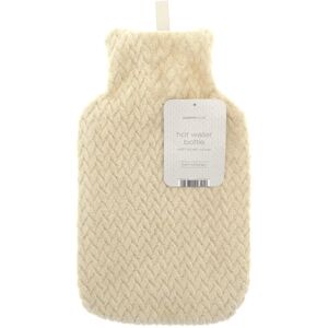 XS-Stock.com Ltd Hot Water Bottle Plush Lattice Effect Fleece Cover 2 Litre - Natural XS-Stock.com Ltd Hot Water Bottle Plush Lattice Effect Fleece Cover 2 Litre - Natural