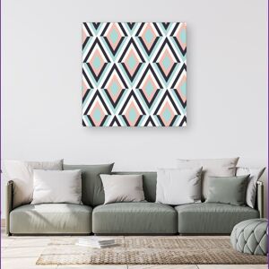 WRT Ltd Zig Zag Abstract Pattern Canvas - Small 10" x 10" WRT Ltd Zig Zag Abstract Pattern Canvas - Small 10" x 10"