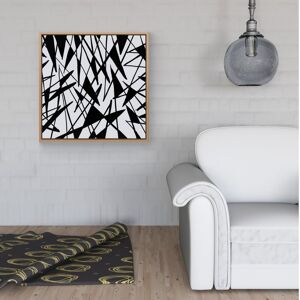 WRT Ltd Brush Abstract Pattern Framed Canvas - 40" x 40" - Pine WRT Ltd Brush Abstract Pattern Framed Canvas - 40" x 40" - Pine