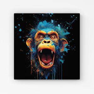 WRT Ltd Crazy Monkey face Splashart Canvas - Extra Large 40" x 40" WRT Ltd Crazy Monkey face Splashart Canvas - Extra Large 40" x 40"