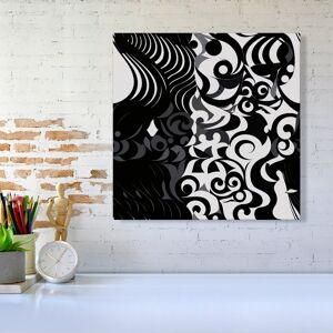 WRT Ltd Black Grey Abstract Canvas - Large 30" x 30" WRT Ltd Black Grey Abstract Canvas - Large 30" x 30"