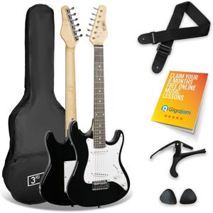 NORMANS (BURTON UPON TRENT) LIMITED 3rd Avenue 3/4 Size Electric Guitar - Black NORMANS (BURTON UPON TRENT) LIMITED 3rd Avenue 3/4 Size Electric Guitar - Black