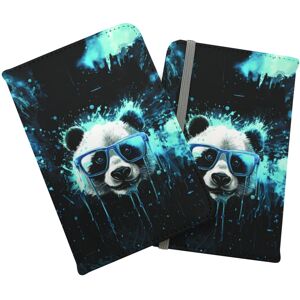 WRT Ltd Blue Splashart Panda Face Passport Cover WRT Ltd Blue Splashart Panda Face Passport Cover