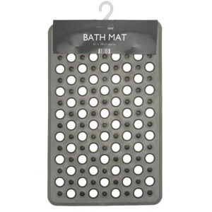 XS-Stock.com Ltd Bath Mat PVC Safety Suction Cups Retro Style 61 x 38cm - Grey XS-Stock.com Ltd Bath Mat PVC Safety Suction Cups Retro Style 61 x 38cm - Grey