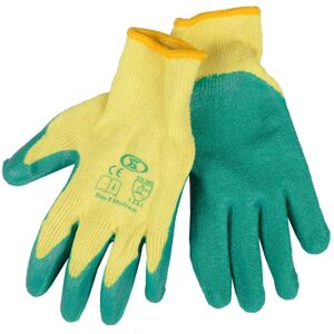 XS-Stock.com Ltd 12 Pairs Workwear DIY Builders Gardening Latex Rubber Coated Work Gloves - Green - XL (Size 10) XS-Stock.com Ltd 12 Pairs Workwear DIY Builders Gardening Latex Rubber Coated Work Gloves - Green - XL (Size 10)
