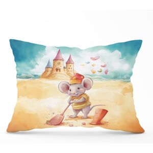 WRT Ltd Mouse On A Beach Holiday Cushions - 33cm x 48cm WRT Ltd Mouse On A Beach Holiday Cushions - 33cm x 48cm