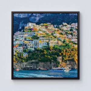 WRT Ltd Positano, Amalfi Coast Framed Canvas - 10" x 10" - Black WRT Ltd Positano, Amalfi Coast Framed Canvas - 10" x 10" - Black