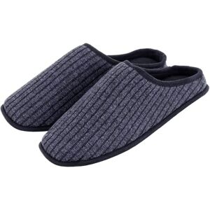 XS-Stock.com Ltd Mens Mule Slippers Ribbed Knit Upper Fleece Lining Non-Slip - Navy - 10 XS-Stock.com Ltd Mens Mule Slippers Ribbed Knit Upper Fleece Lining Non-Slip - Navy - 10