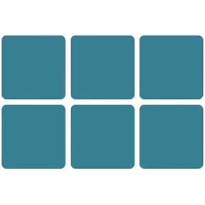 XS-Stock.com Ltd Set of 6 Coasters Classic Designs Cork Back Square Mats - Evergreen XS-Stock.com Ltd Set of 6 Coasters Classic Designs Cork Back Square Mats - Evergreen