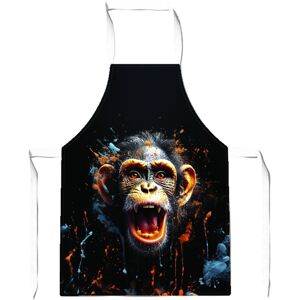 WRT Ltd Monkey Face Splashart Apron - Adult WRT Ltd Monkey Face Splashart Apron - Adult