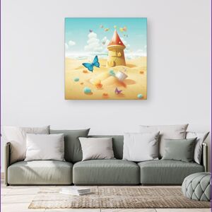WRT Ltd Butterflies On A Beach Holiday Canvas - Small 10" x 10" WRT Ltd Butterflies On A Beach Holiday Canvas - Small 10" x 10"