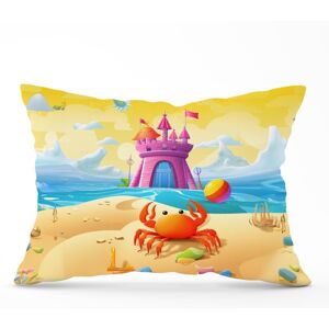 WRT Ltd Orange Crab On A Beach Holiday Cushions - 33cm x 48cm WRT Ltd Orange Crab On A Beach Holiday Cushions - 33cm x 48cm
